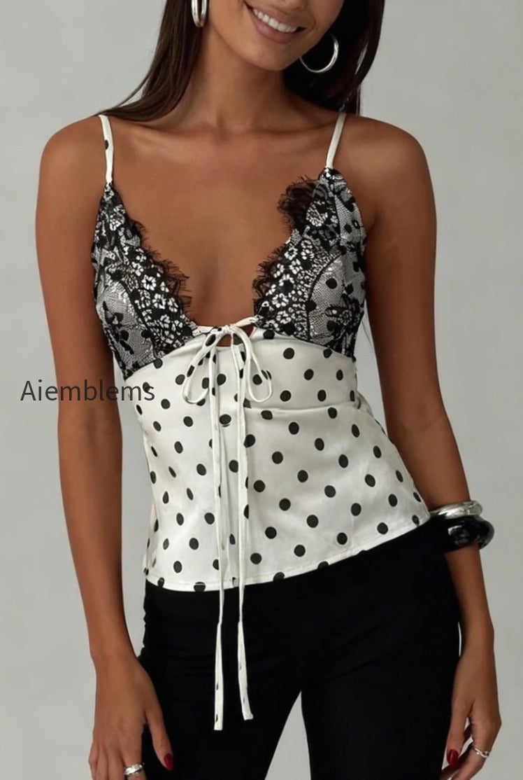 satin-polka-dot-lace-cami-top
