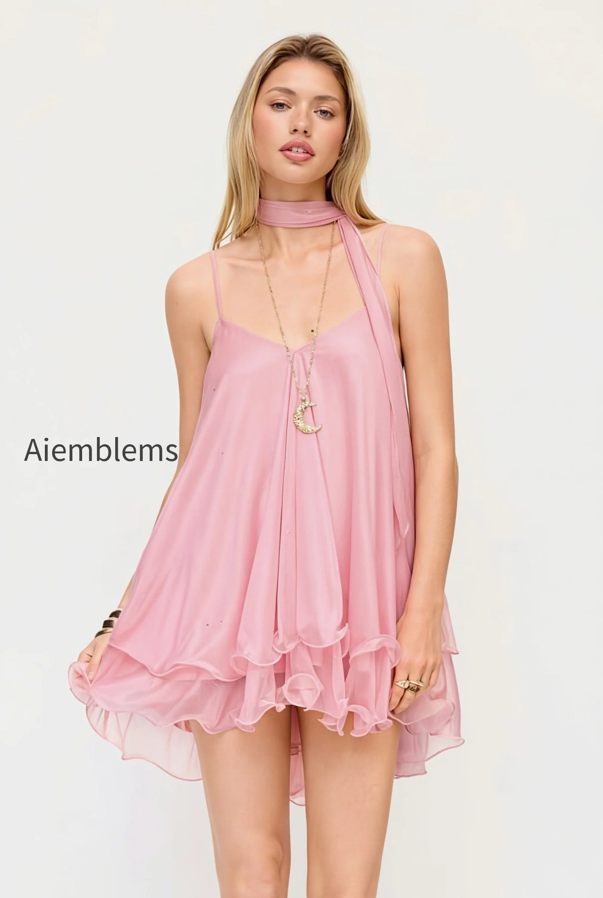 tiered-sequin-mesh-v-neck-mini-dress