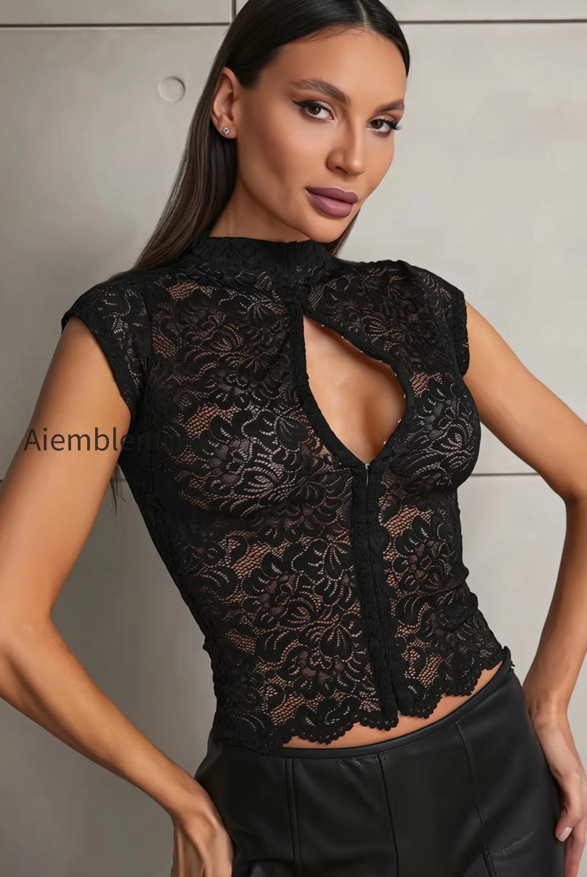 lace-cutout-button-front-tank-top