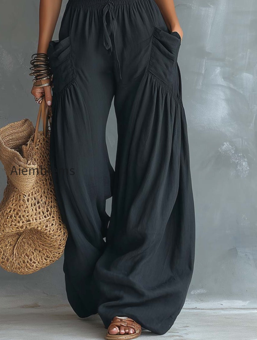 retro-lace-halter-neck-cotton-linen-jumpsuit-with-pockets