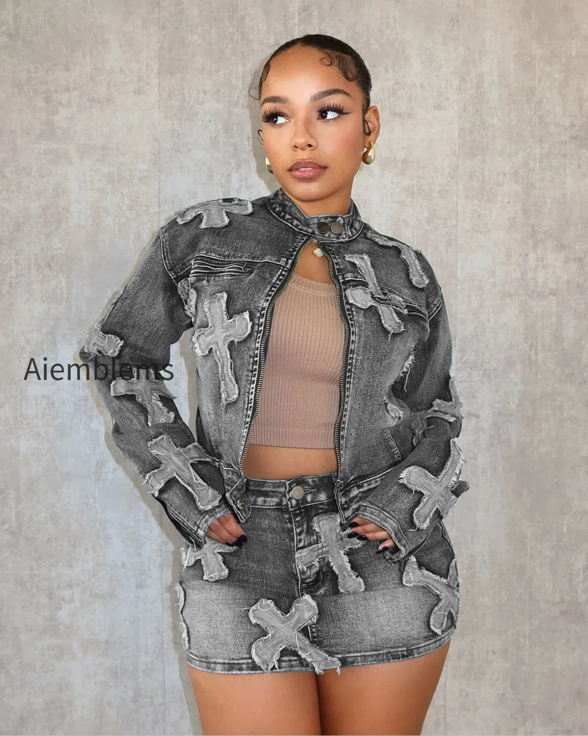 denim-mini-cargo-elegant-jeans-club-two-piece-skirt-set