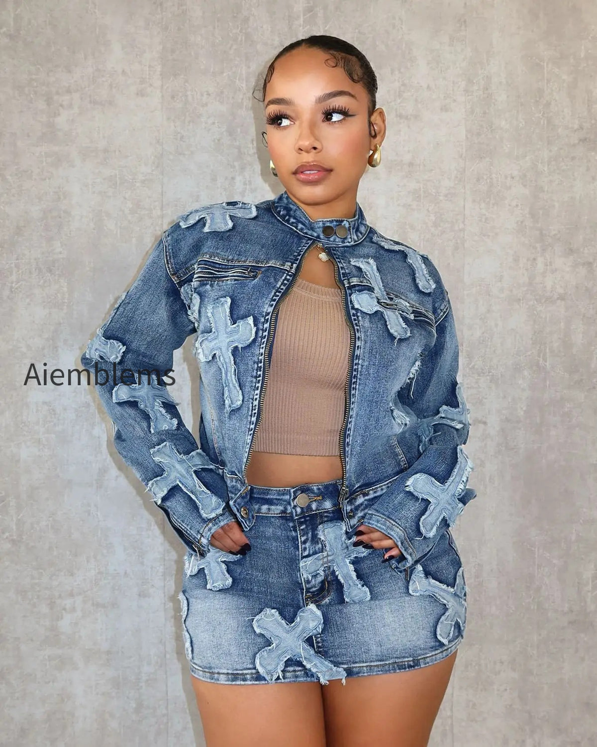 denim-mini-cargo-elegant-jeans-club-two-piece-skirt-set