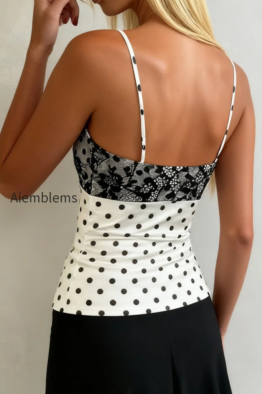 satin-polka-dot-lace-cami-top