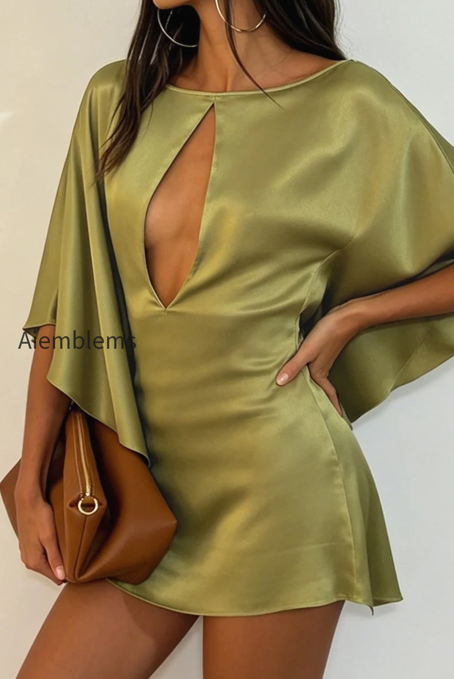 satin-hollow-ruffle-bodycon-mini-dress