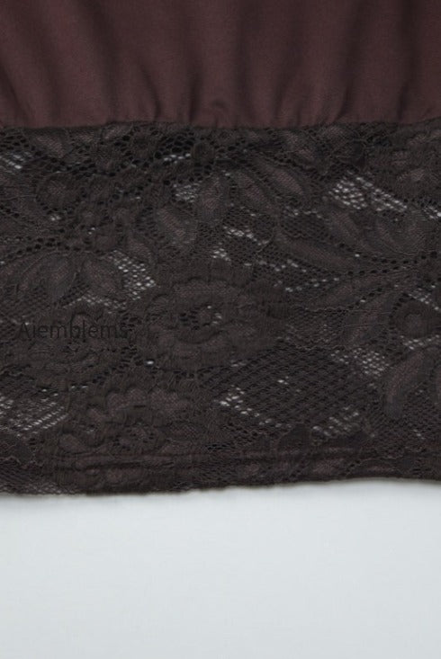 asymmetric-off-shoulder-lace-waist-slim-crop-t-shirt