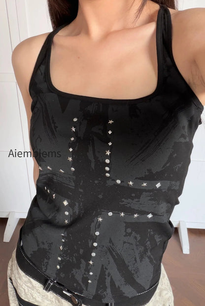rhinestone-graphic-racerback-tank-top