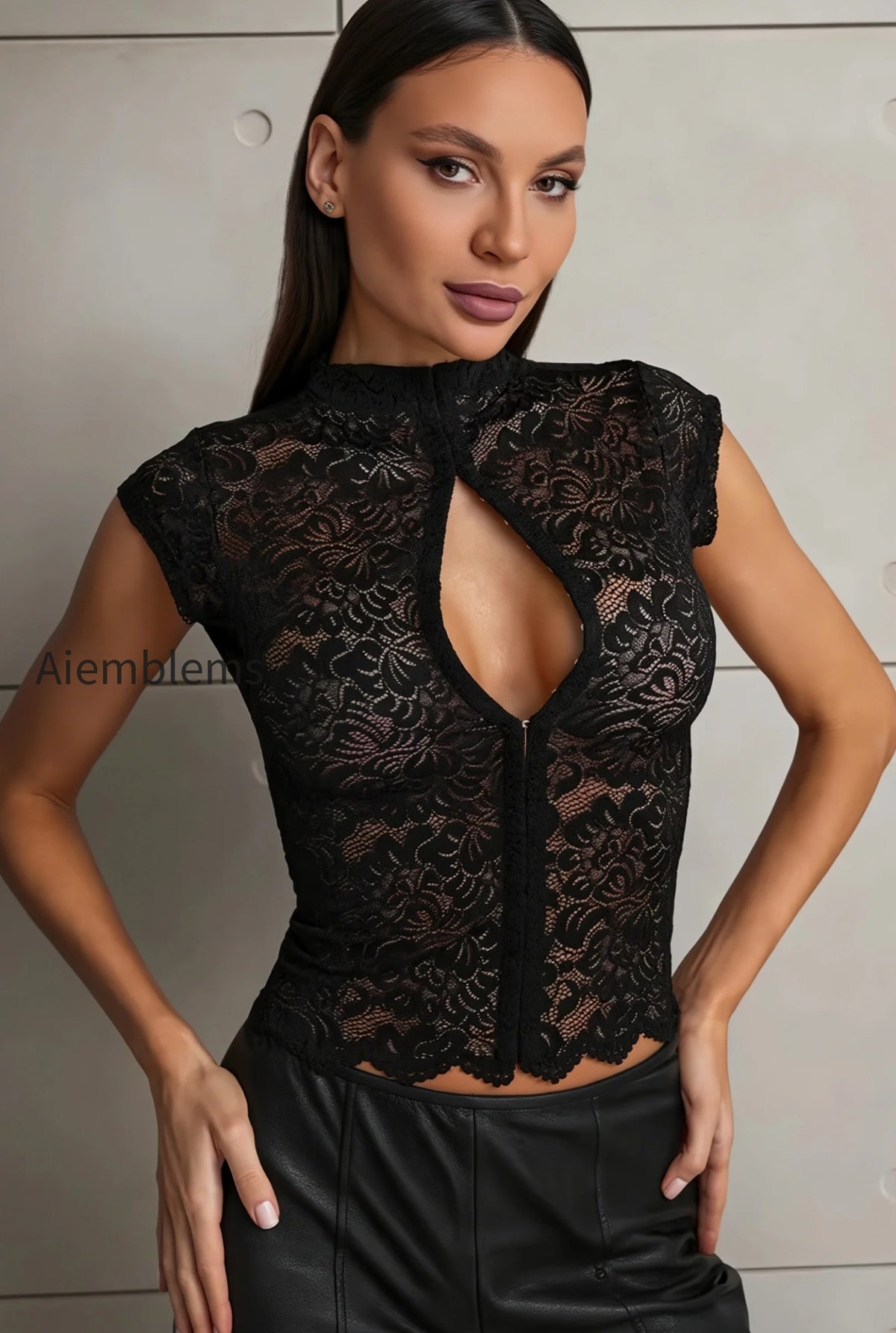 lace-cutout-button-front-tank-top