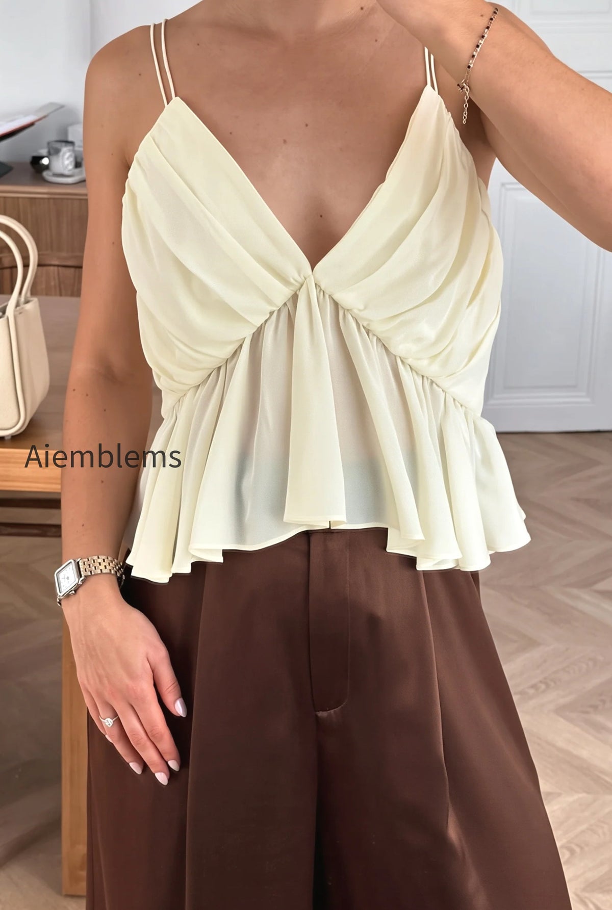 solid-elegant-ruffle-chiffon-cami-top