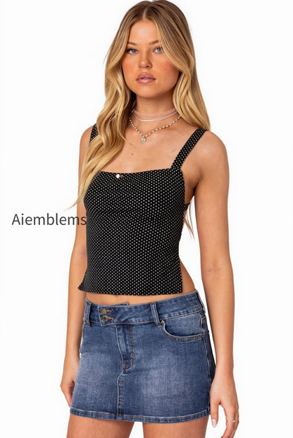 polka-dot-tie-back-peplum-cami-top